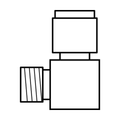 BOA technical drawing N13 grease push in elbow