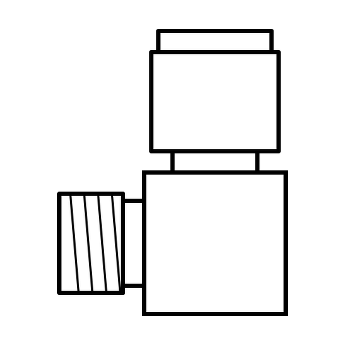BOA technical drawing N13 grease push in elbow