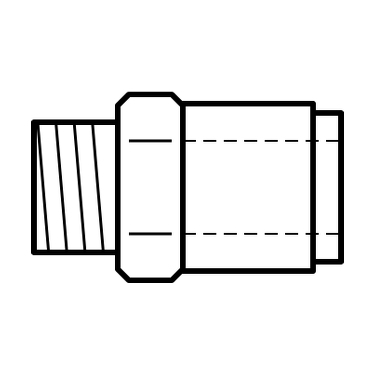 BOA technical drawing N13 grease push in straight