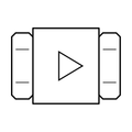 BOA technical drawing N13 inline check valve