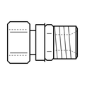 BOA technical drawing N13 live swivel BSPPF SW x BSPPM