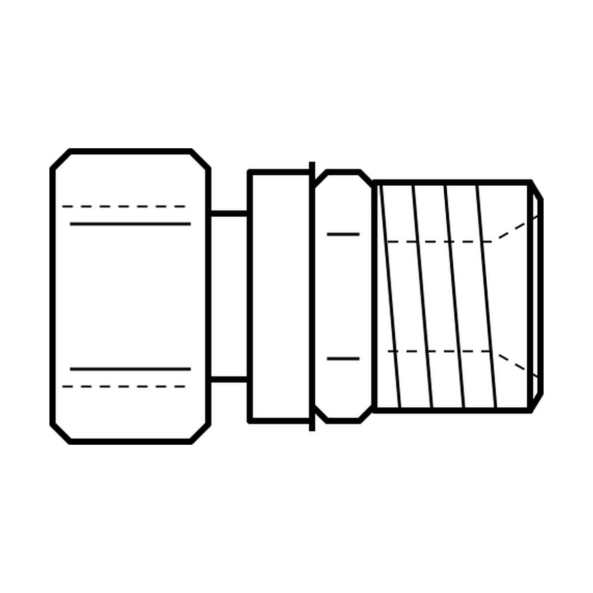 BOA technical drawing N13 live swivel BSPPF SW x BSPPM