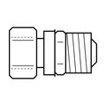 BOA technical drawing N13 live swivel JICF x JICM