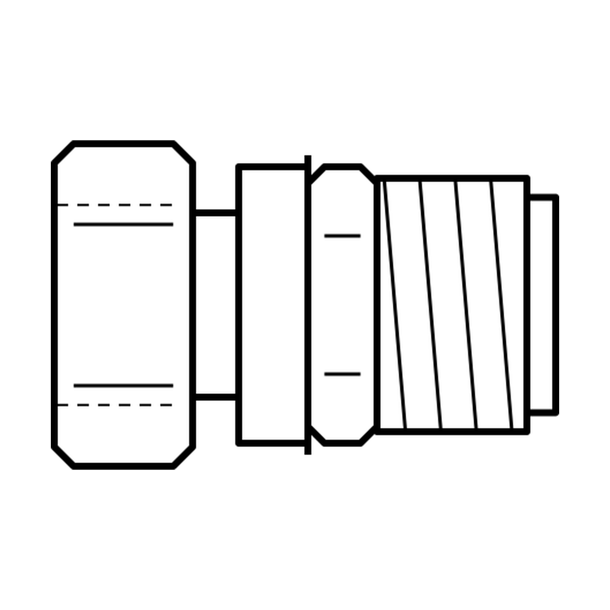 BOA technical drawing N13 live swivel ORFSF x ORFSM