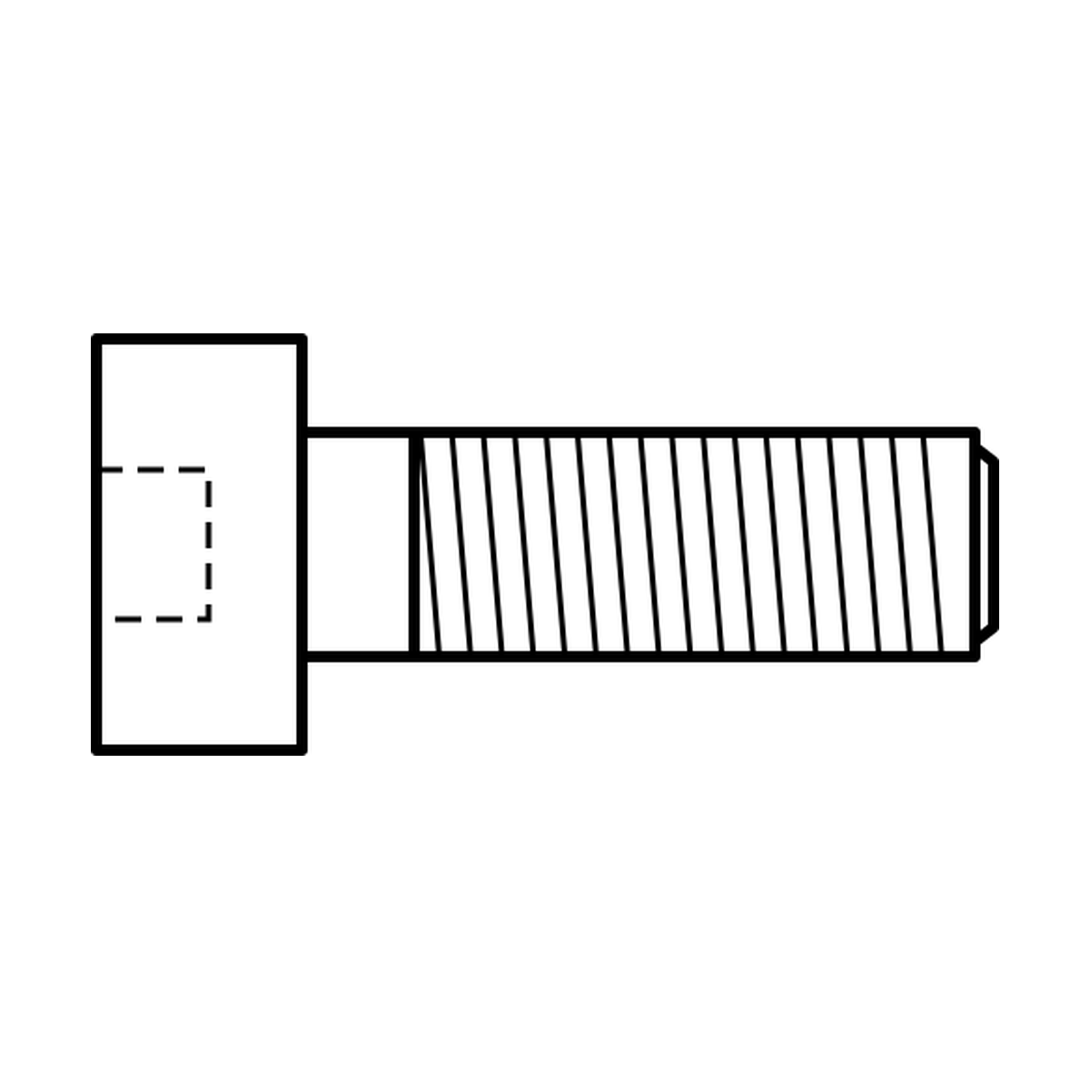 BOA technical drawing N13 socket head bolt