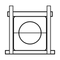 BOA technical drawing P14 HD single cushion PVC clamp