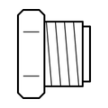 BOA technical drawing P14 ORFS male plug