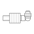 BOA technical drawing P14 WEO 90 swept x swage hosetail