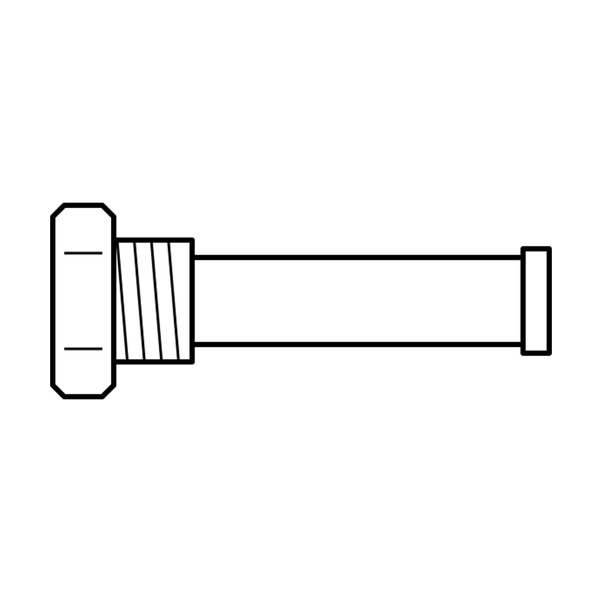 BOA technical drawing P14 grease standpipe straight