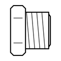 BOA technical drawing P14 metric male plug