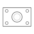 BOA technical drawing X5 CD flange block