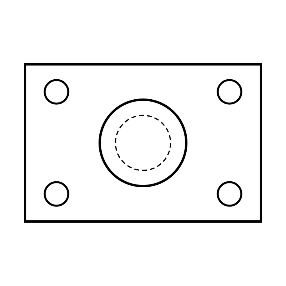 BOA technical drawing X5 CD flange block