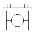 BOA technical drawing X5 pipe clamp DIN3015 single