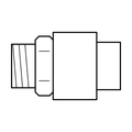 BOA technical drawing X5 quick coupling flatface male