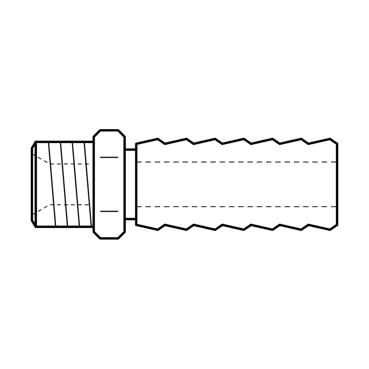 BOA technical drawing X7 LPtail BSPP S