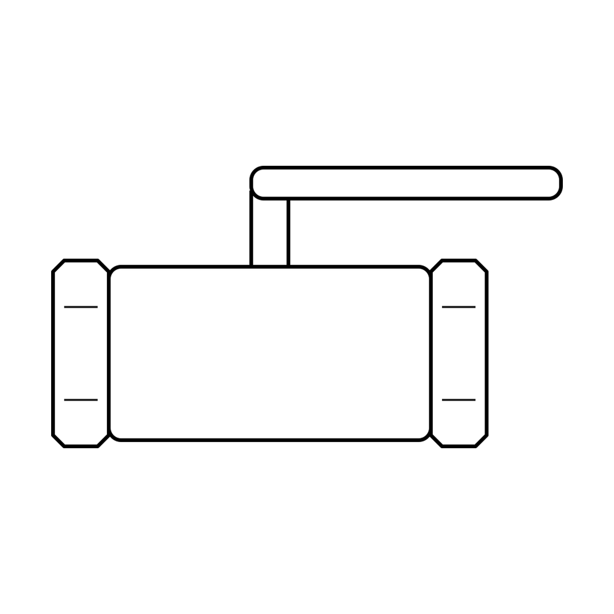 BOA technical drawing X7 ball valve 2way