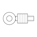 BOA technical drawing X7 banjo crimp hose end