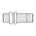 BOA technical drawing X7 bulkhead BSPP x BSPP