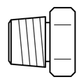 BOA technical drawing X7 male plug NPT