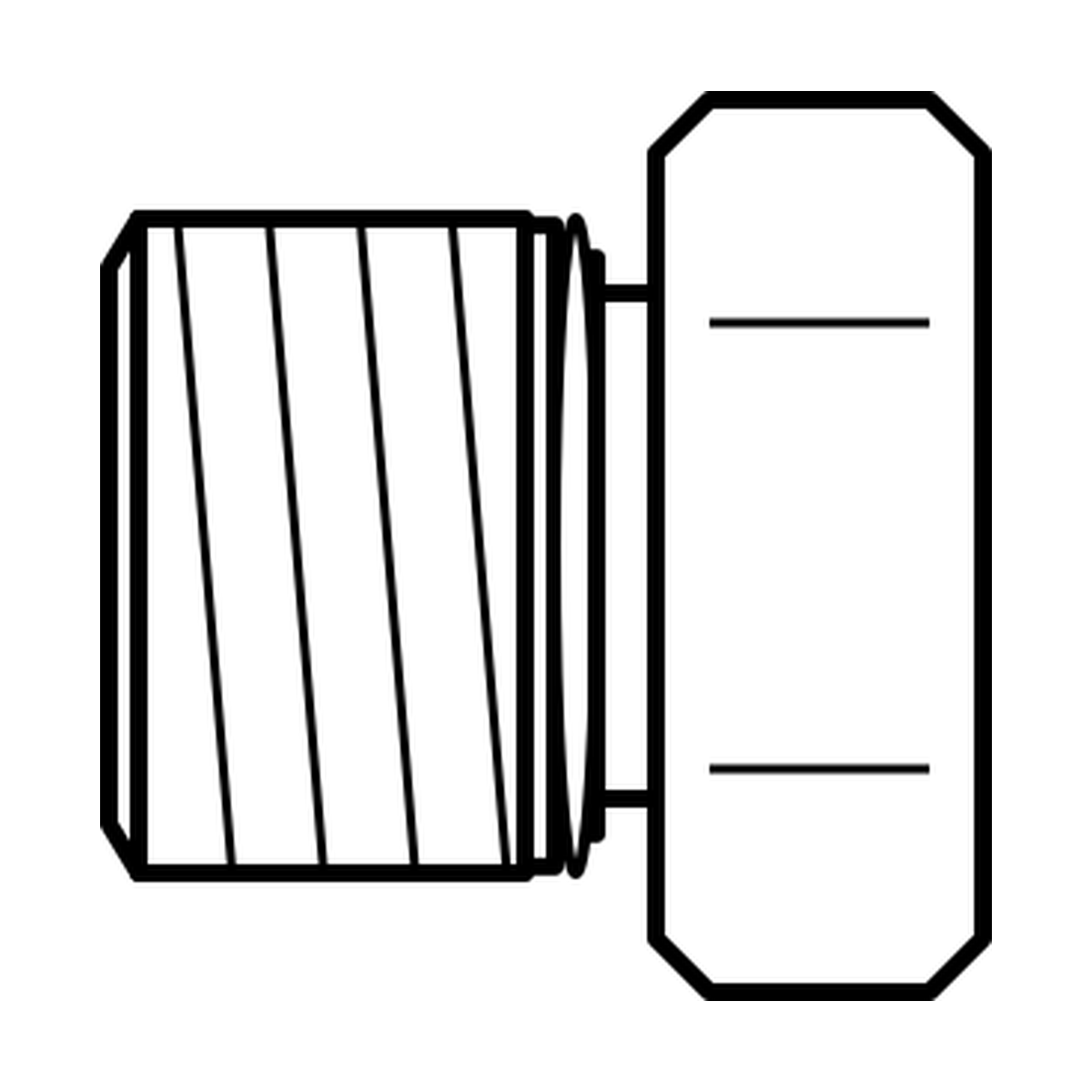 BOA technical drawing X7 male plug UNO