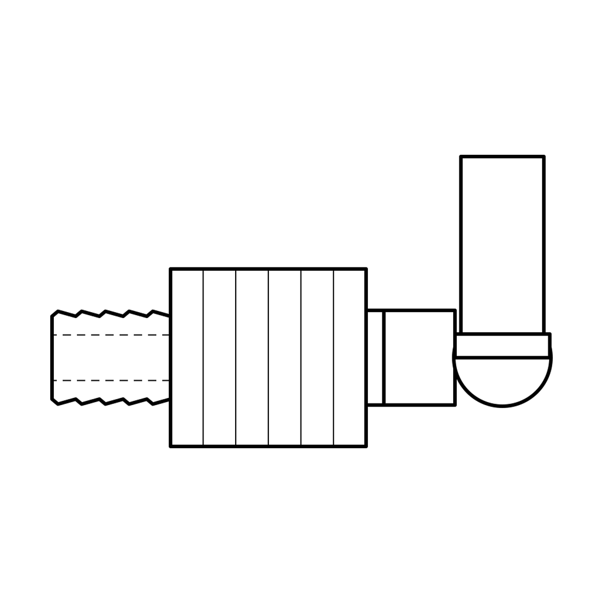 BOA technical drawing Y9 crimp x STAND 90
