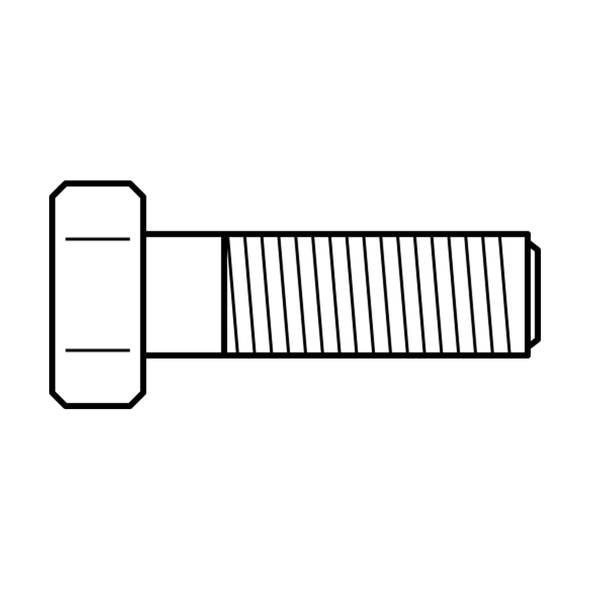 BOA technical drawing Y9 flange bolt hex