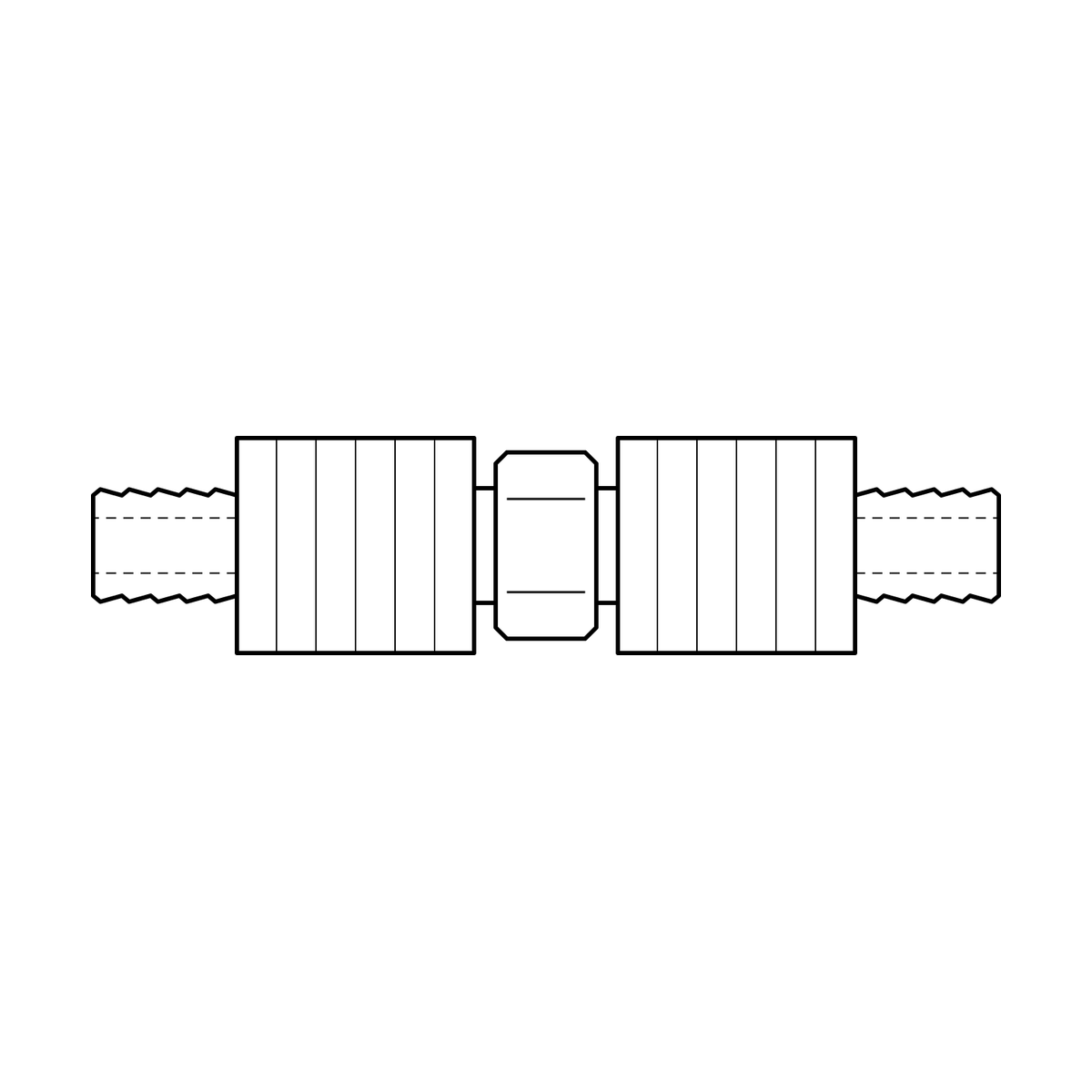 BOA technical drawing Y9 hose joiner crimp