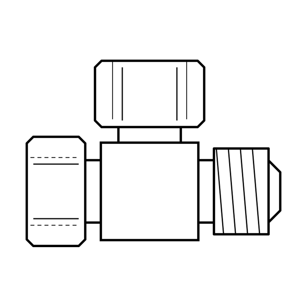 BOA technical drawing Z10 TEE JICF x JICM x UNOF
