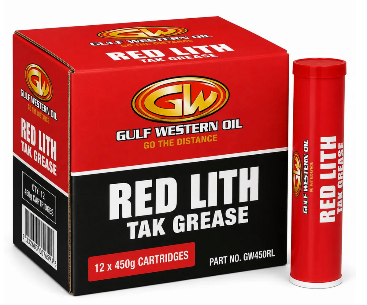 Gulf Western Red Tacky Grease 450g (Box of 12)