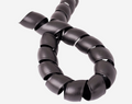 Black spiral hose protector wrap