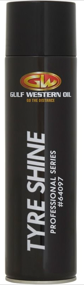 Gulf Western Aerosol Tyre Shine 350g (Box of 12) — Dangerous Goods